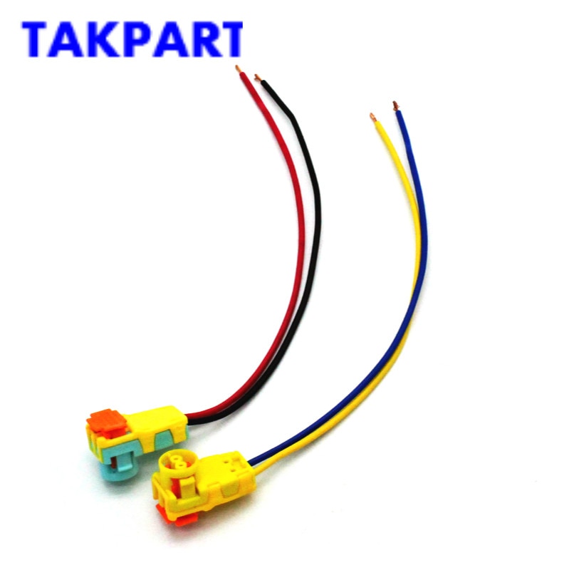 TAKPART 2x Airbag Clockspring Lente Draad Connector Voor Sonata Verano Focus Volt Plastic Plug met Draad