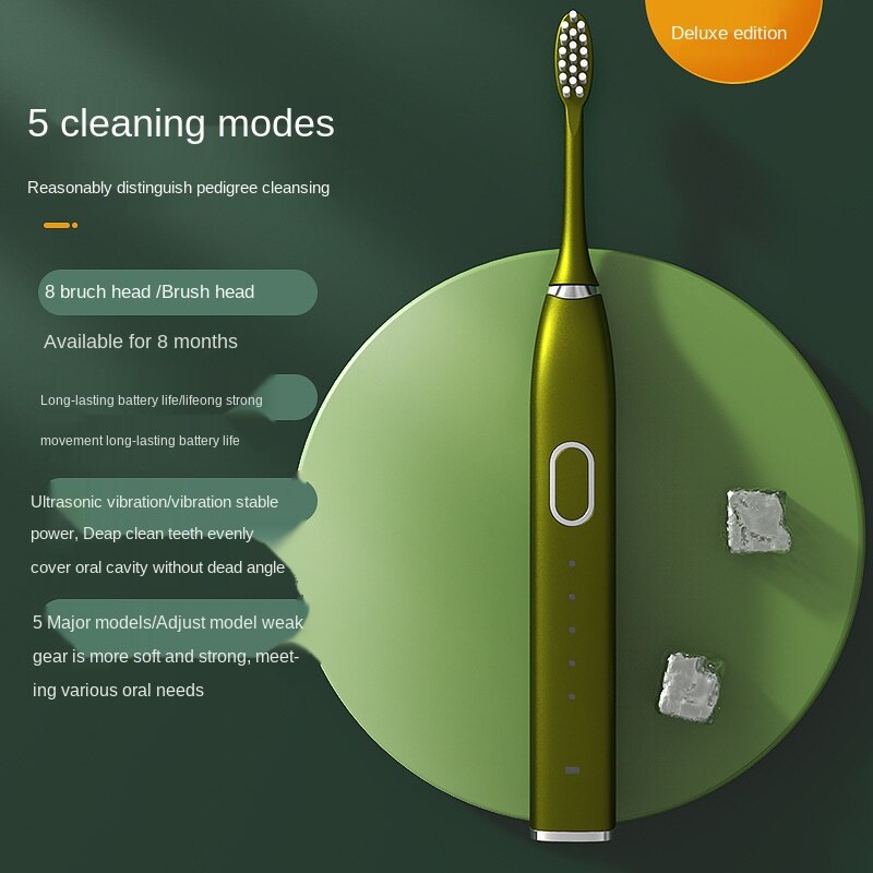 Electric Toothbrush Sonic Household USB Charging Intelligence Cleaner Sound Waves Device Maglev