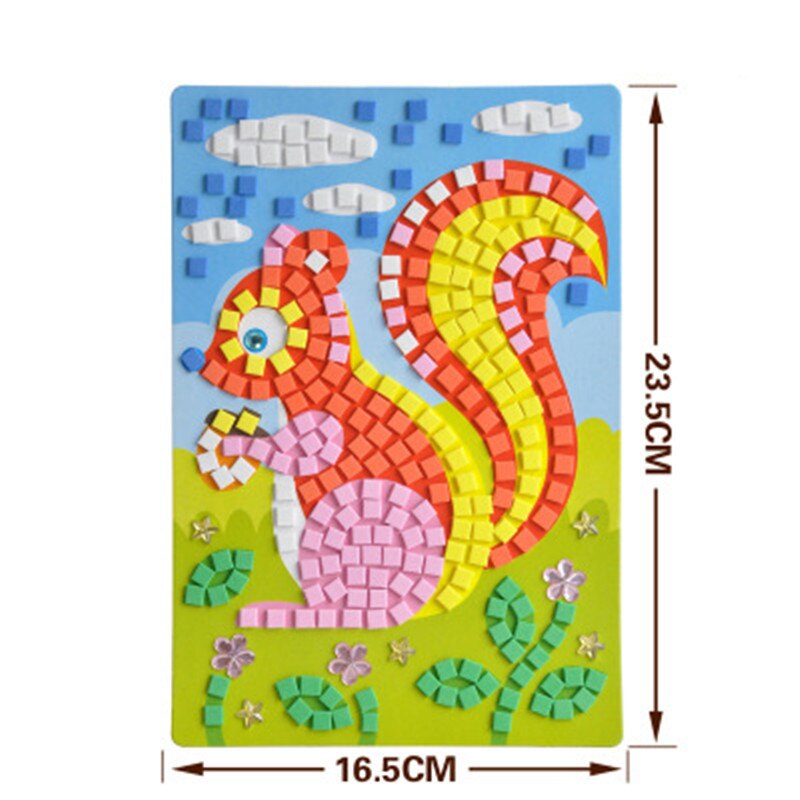 12 stili Possono Essere Scelgono Lotto 3D Mosaici Di Puzzle Creativo Sticker Gioco Animali di Trasporto Arti Del Mestiere per I Bambini Giocattolo Educativo giocattolo: Type 8