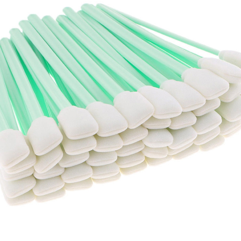 100 Stuks Wattenstaafjes Voor Roland Epson Mimaki Mutoh Grootformaat Solvent Printer Printkop Cleaning Spons Stok Swabs Knoppen Foam: Default Title