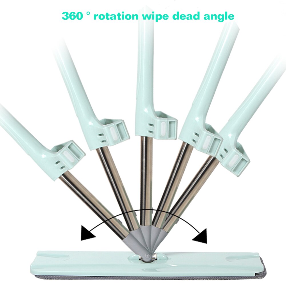 Household Flat Squeeze Mop Hand-free Wash Flat Mop Automatic Spin Mop Pads