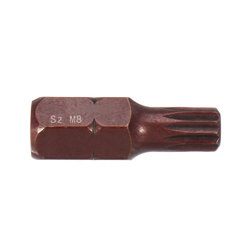 5Pcs/set 30mm Star Screwdriver Bit 10mm Hex Shank for Impact Screwdriver M5/M6/M8/M10/M12 S2 Alloy Steel