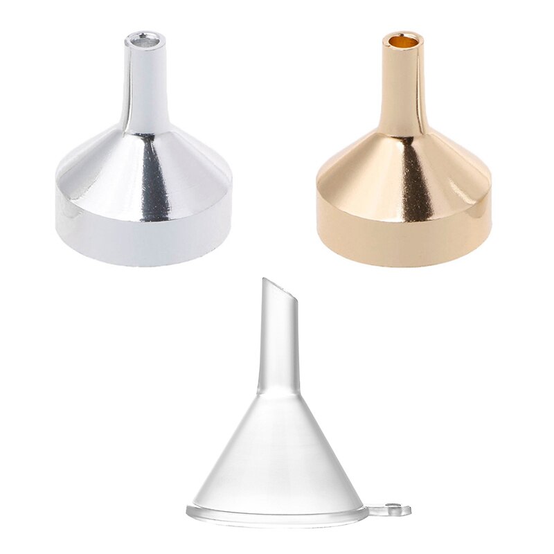 1/2/5/10pc de aluminio embudos cocina embudos de boca pequeña embudos para llenar, sal, pimienta, hierbas aceites de cocina especialidad herramienta