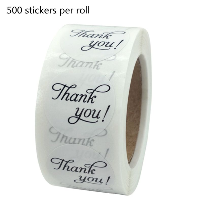 500 stuks bedankstickers zegellabel scrapbooking bakzakken bruiloftdecoratie  d0ja: 5 ac 203064-2