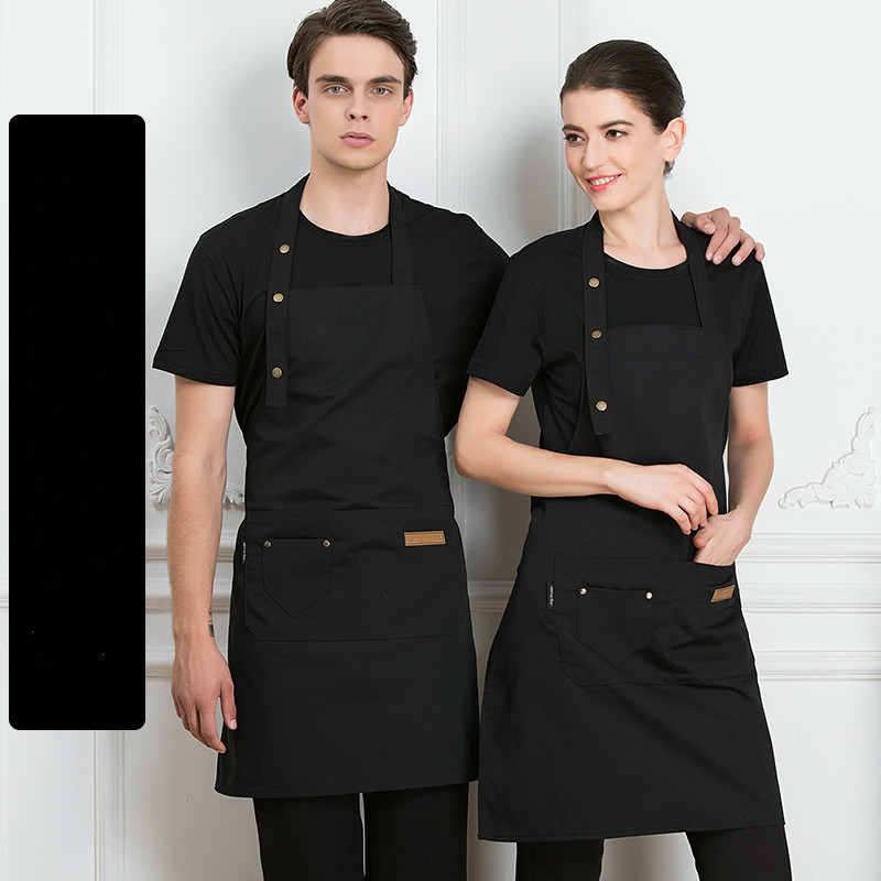 Koch Kellner Cafe Einkaufen Kellner Reine Farbe Kochen Küche Schürze für Frau Männer BBQ Friseur Schürzen Lätzchen Küche Zubehör