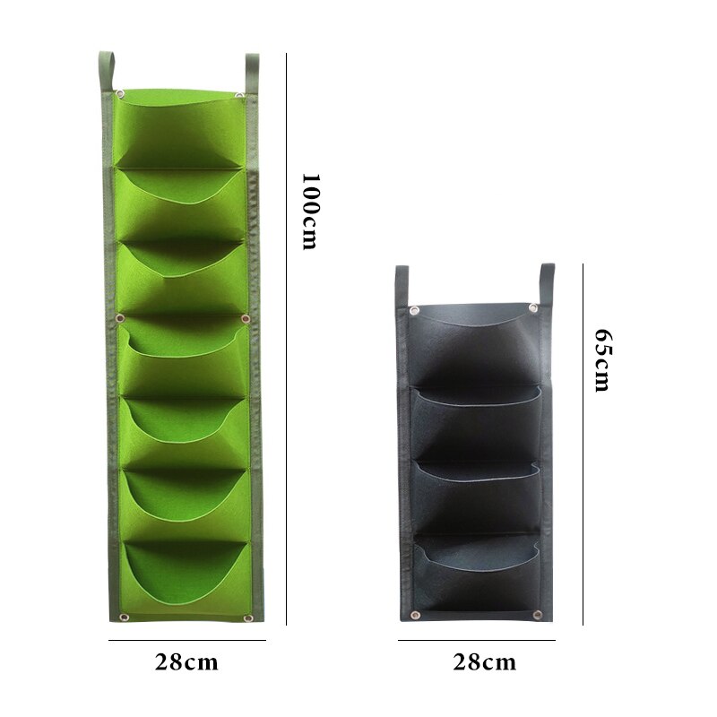 Vertical Hanging Garden Planter Flower Pots Layout Waterproof Wall Mount Hanging Flowerpot Bag Indoor Outdoor Use