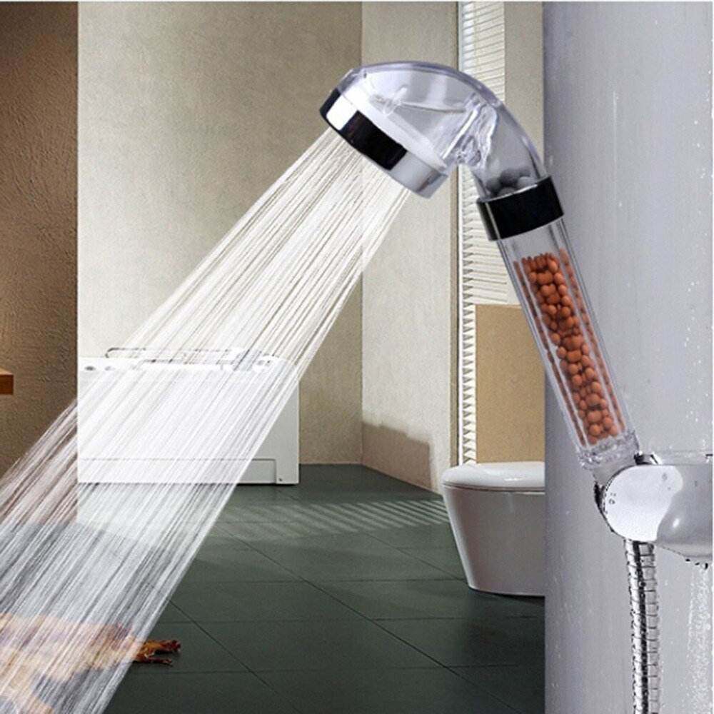 Water SPA Shower Bath Filter High Pressure Water Saving Rainfall Shower Head With Negative Ion Activated Balls Shower SPA Nozzle