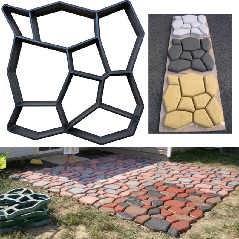 Molde de decoración de hormigón Para camino de jardín, herramienta Para crear caminos de jardín, bricolaje