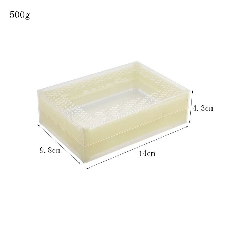 24 stücke Bienenstock kamm honig Kasten kunststoff 500g verpackung Kasten Kasten Biene Bienenstock spezielle Bienenstock honig Kasten: 18Stck 500g