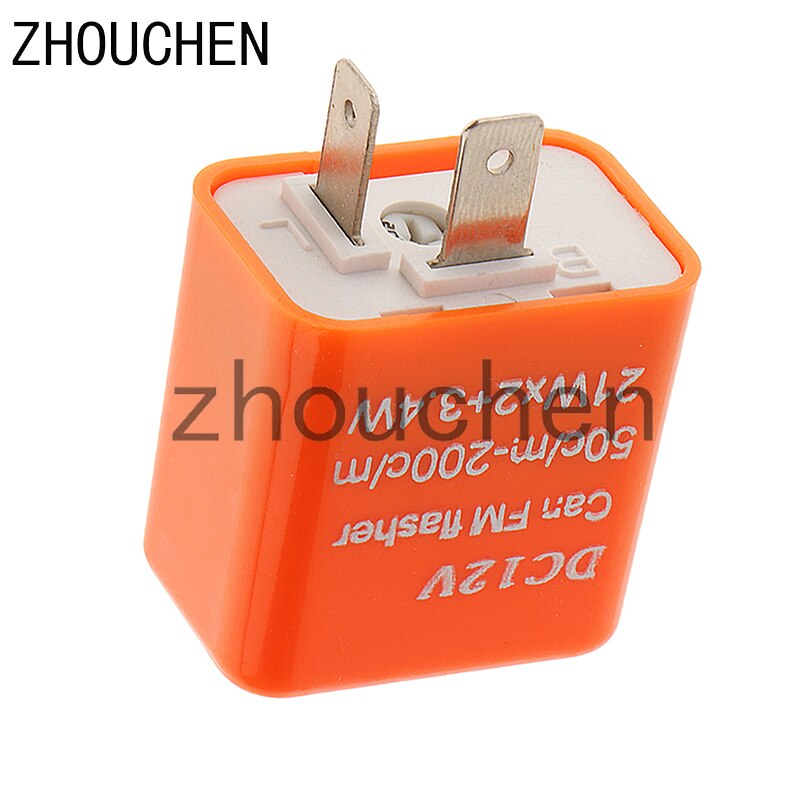 12V Speed Adjustable 2-Pin LED Flasher Relay Motorbike Turn Signal Indicator