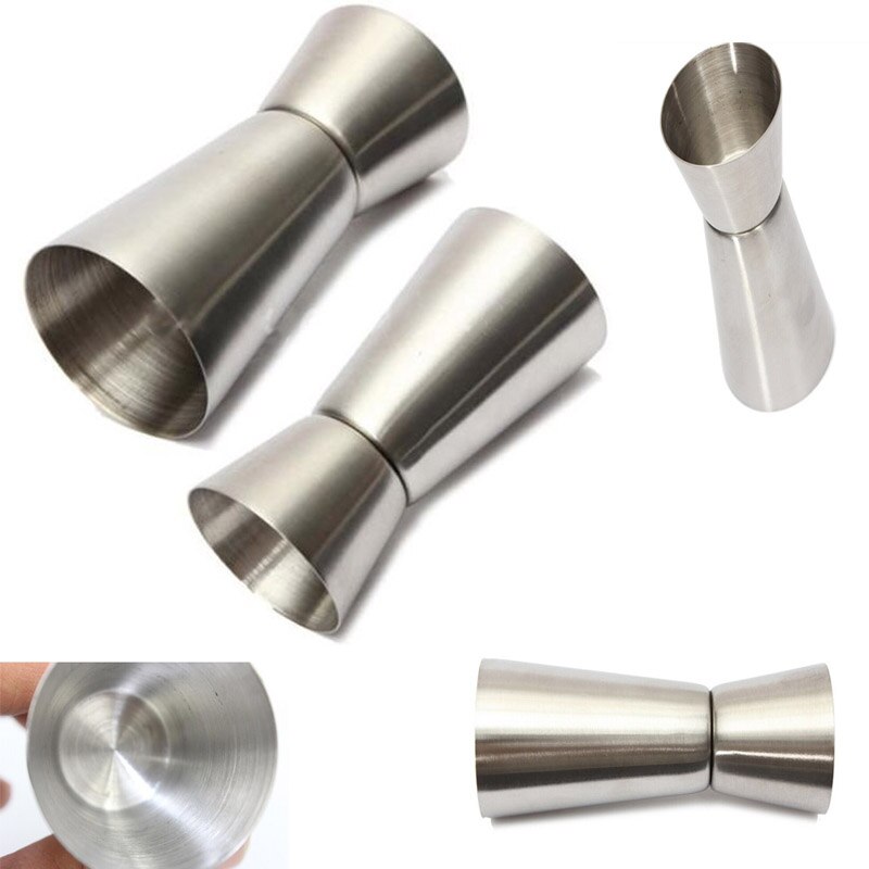 15/30ml Stainless Steel Cocktail Soda Shaker Cup Dual Shot Drink Spirit Measure Jigger Kitchen Accessories For Bar Wine Whiskey