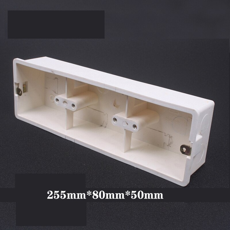 86 Soort Universele Junction Back Box Secret Stash Cassette Verdikking Muur Mount Switch Socket Bottom Doos: Triple Type 86