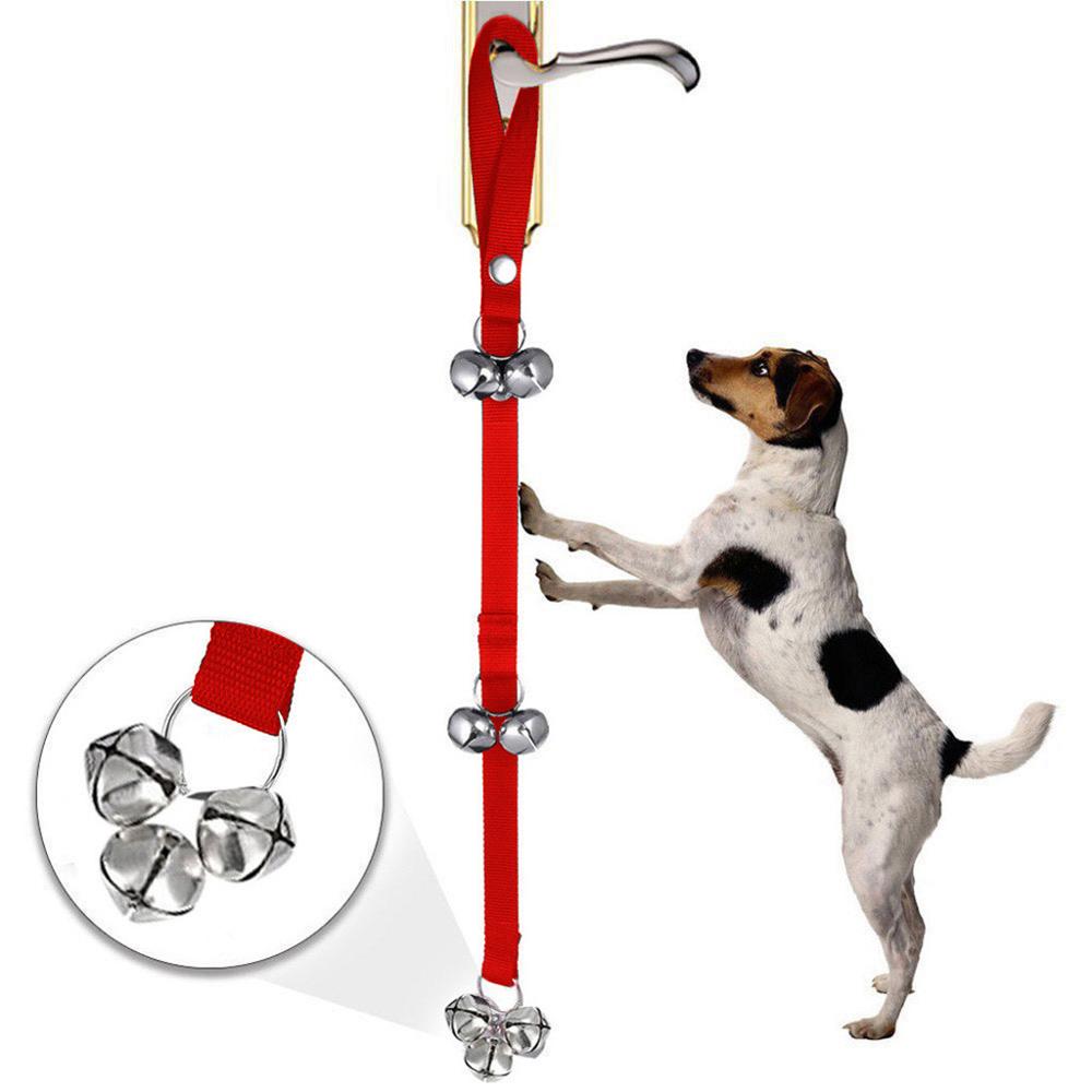 Perro entrenamiento, perro timbres de formación de baño gran perro campanas para entrenamiento de tu cachorro #20J17: Rojo