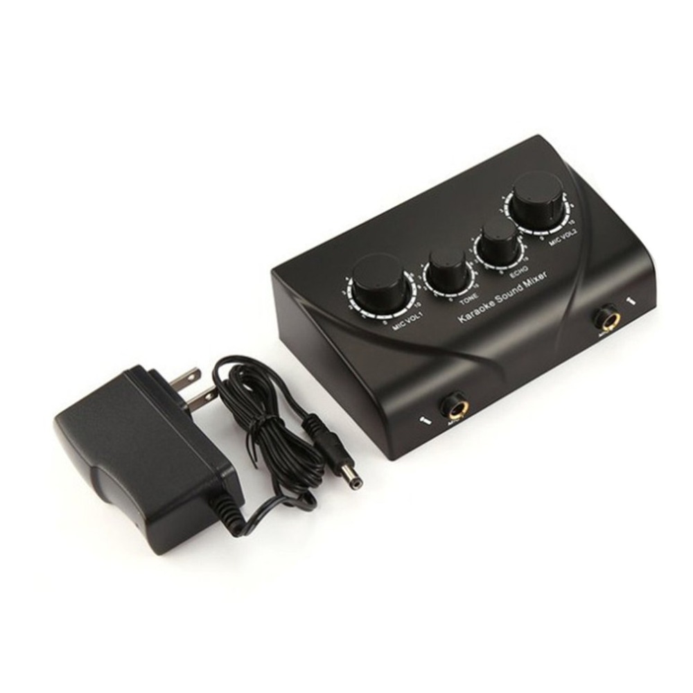 Karaoke Reverb Microphone Amplifier Effect Amplifier Front Computer K Song Microphone Independent Adjustment Tone