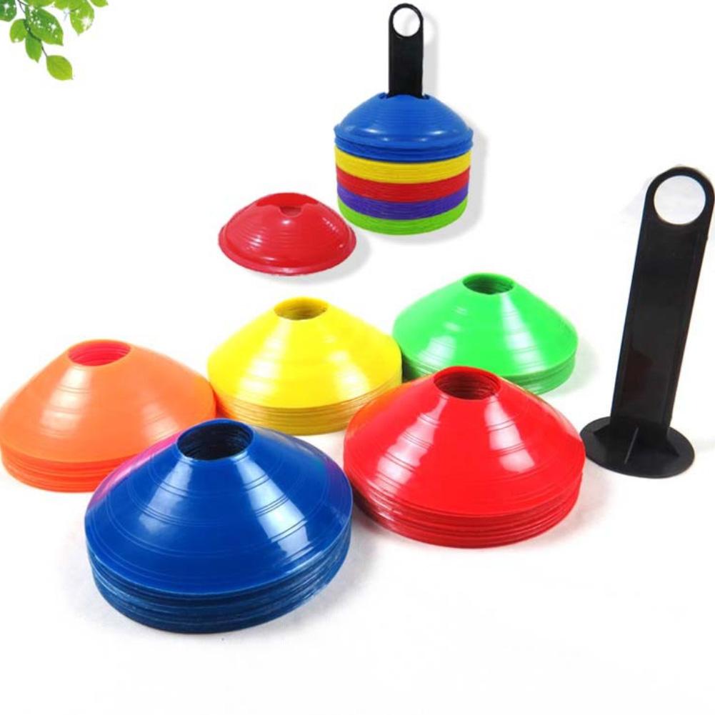 20Pcs/Set Football Field Barrier Markers Soccer Training Cones Sport Equipment