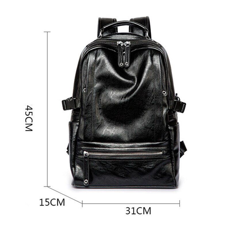 Men Backpack pu Male Laptop Backpack Travel Backpacks Waterpoof Male BagPack Schoolbag For Men