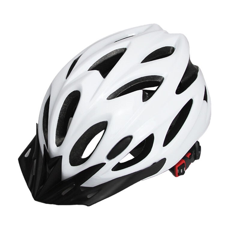 Fietshelm Rijden Helm Een Stuk Molding Unisex Security Fietsen Apparatuur Elektrische Auto Super Licht Ademend Eps Foam Pc: white