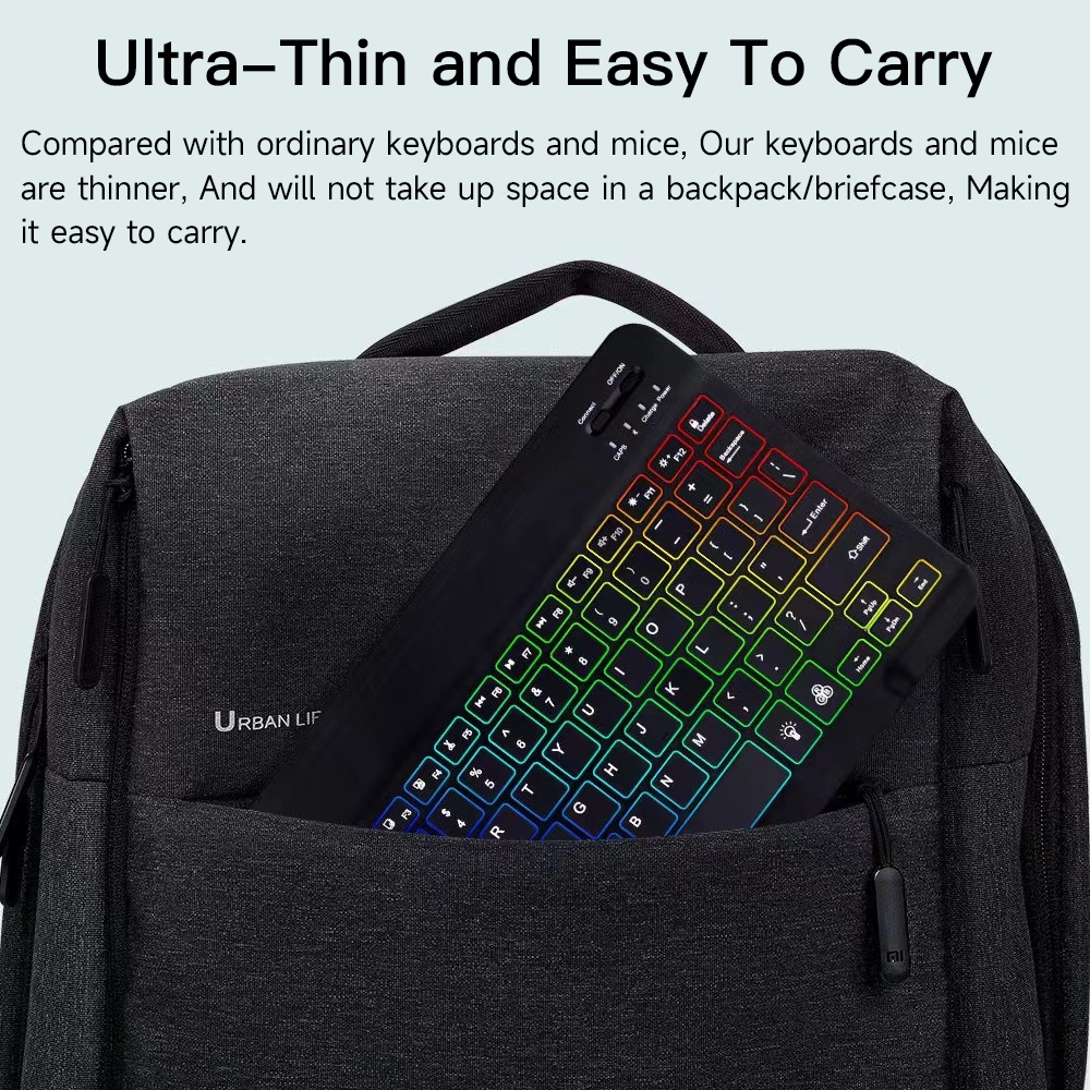 Wireless Bluetooth Keyboard and Mouse for Android iOS Windows Backlight Keyboard for Huawei Xiaomi Apple Phone Tablet Keyboard