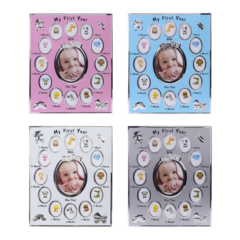 Baby Photo Frame My First Year Picture 12 Months Frame Kids Birthday Home Decoration Family Ornaments