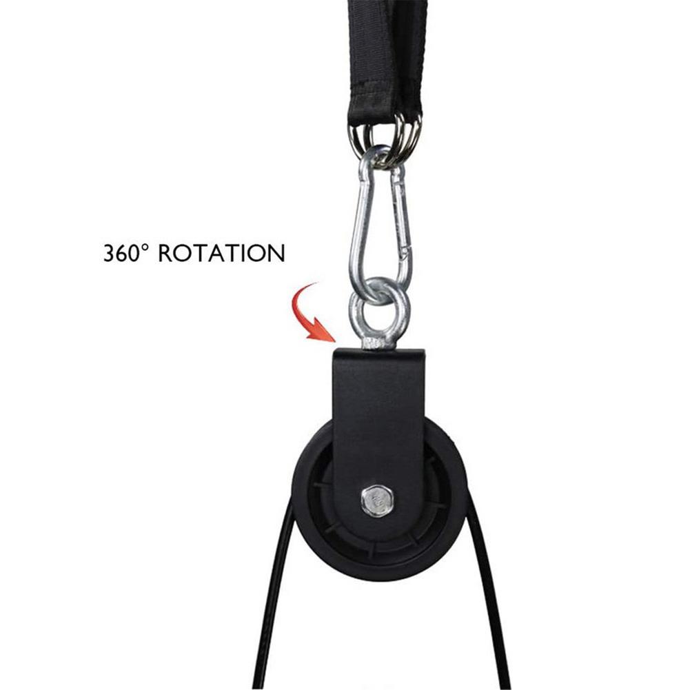 Fitness Pulley Cable System Machine DIY Fitness Resistance Band for Forearm Muscle Strength Home Gym Training Equipment