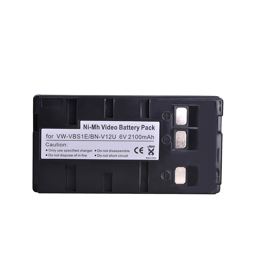 BN-V12U VW-VBS1E Ni-Mh Video Battery + Charger with Type-c and USB Port for JVC BN-V10U, BN-V11U, BN-V12U, BN-V14U, BN V15 V18U