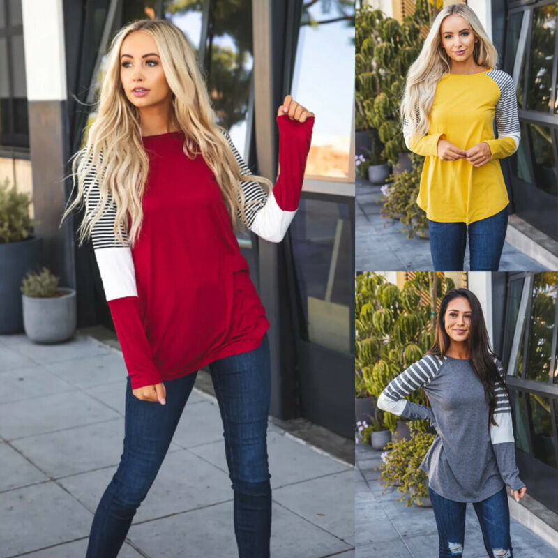 Pregnant Maternity Clothes Nursing Top Breastfeeding Long Sleeve Shirt Size 6-18
