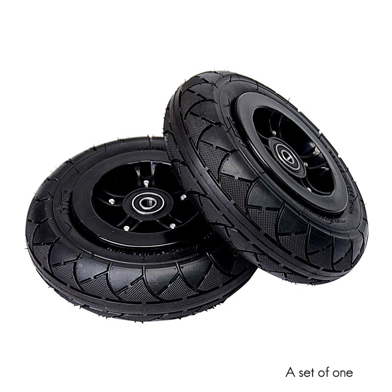 8 Inch Off Road Wheel Pneumatic Rubber All Terrain Mountain Wheels Kit for DIY Skateboard /Scooter/ROTATING