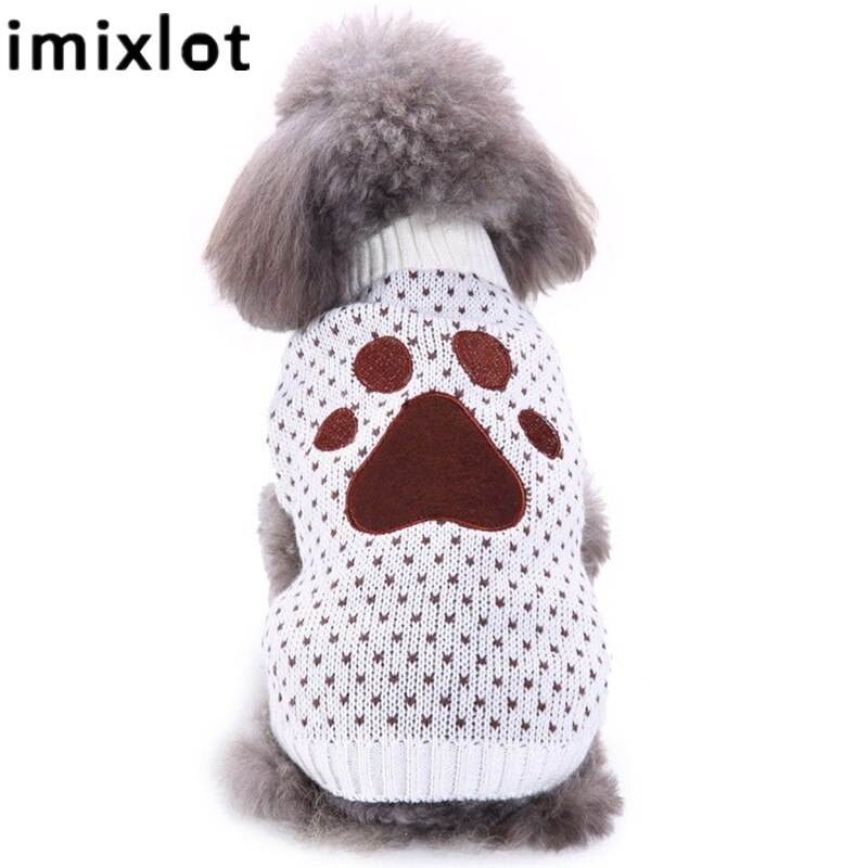 Imixlot Haustier Kleidung Streifen Hohe Kragen zur Seite fahren Herbst Winter warm Hund Kleidung für Kleine Katze Hund Haustiere Tiere