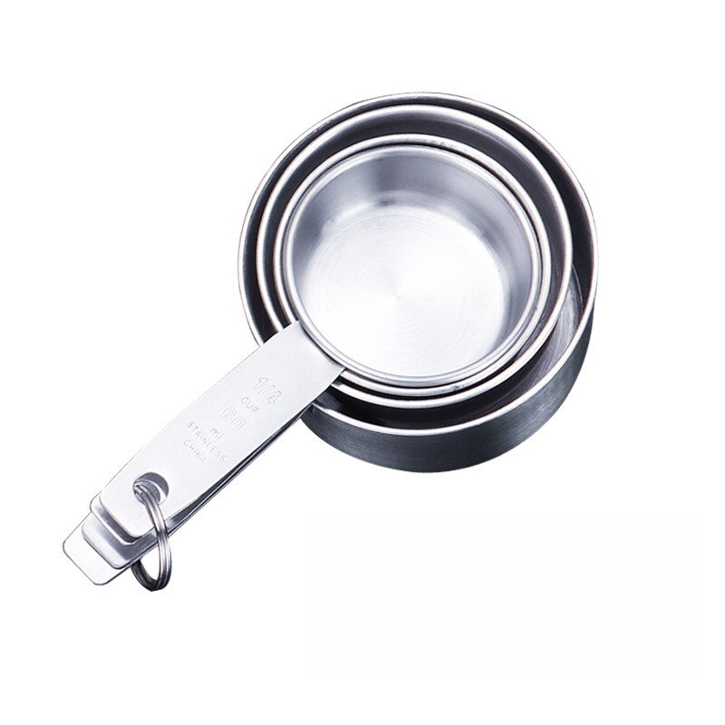 Stainless Steel Measuring Cups And Spoons Set Stac... – Vicedeal