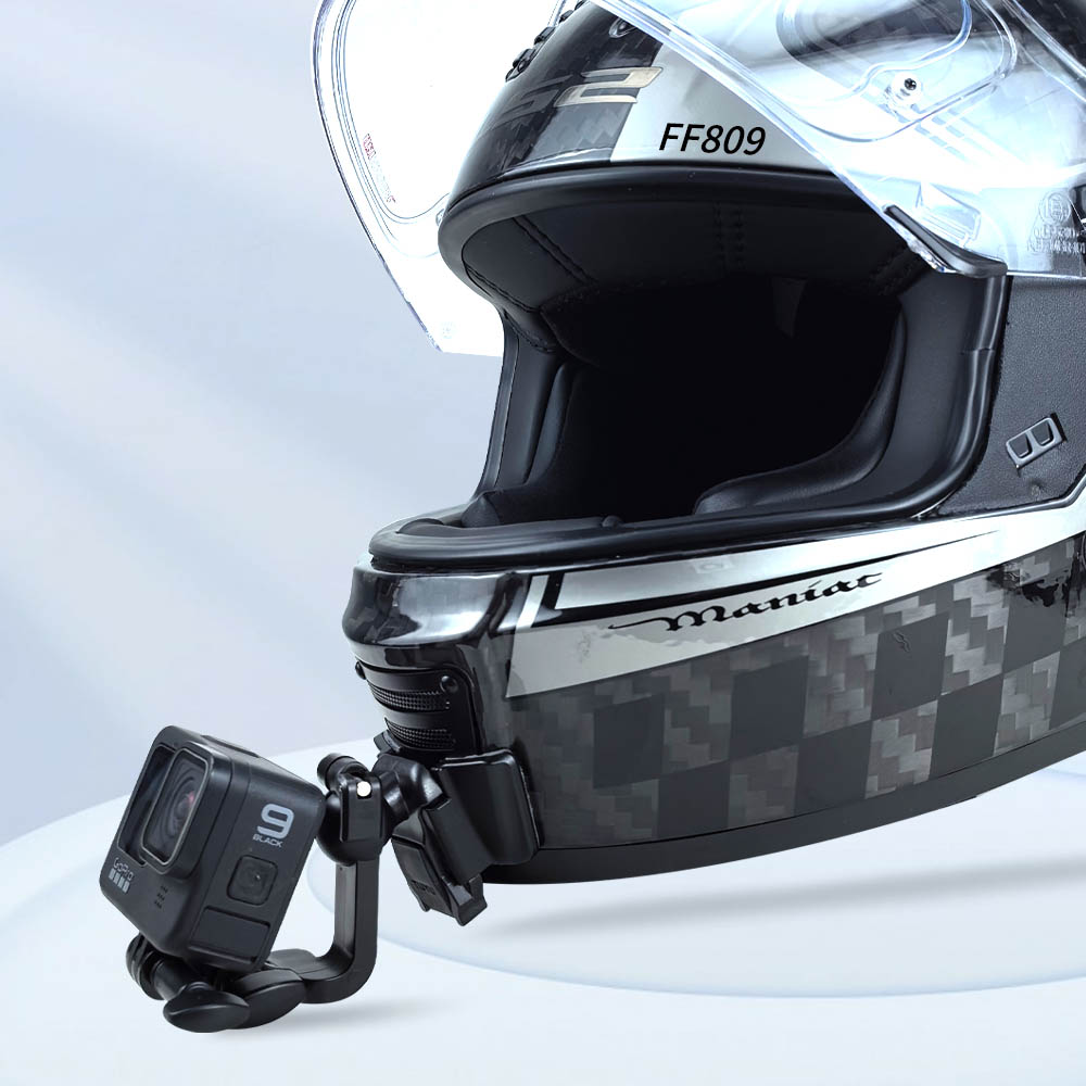 LS2-Helm, maßgeschneidert, MX701 436 FF370 352 800 801 802 805 811 903, Kinnhalterung für GoPro Hero10 Insta360 X2 3 DJI-Zubehör