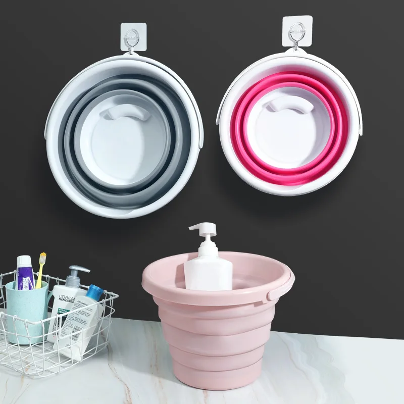 Portable Foldable Multi-Function Bucket Car Travel Fishing Pen Washing Basin Outdoor Use Collapsible Water Container Home Goods