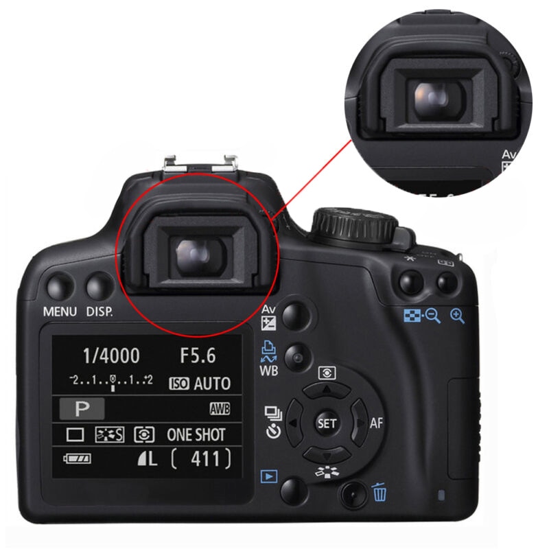 2X Rubber Oogschelp Oculair Zoeker Voor Canon Eos 200D 350D 400D 450D 500D 600D