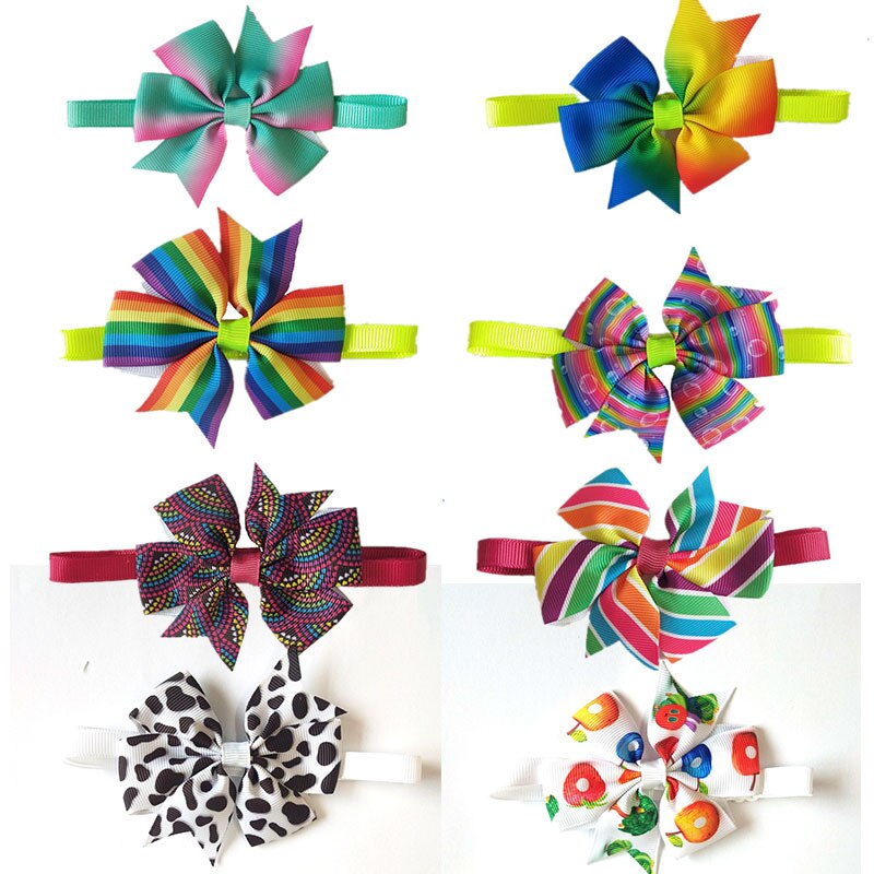 Corbata ajustable para perros y gatos, lazo hecho a mano para el cuello, corbatas para mascotas, pajarita para gatos y cachorros, elementos para el cuidado de mascotas, 50 Uds.: Default Title