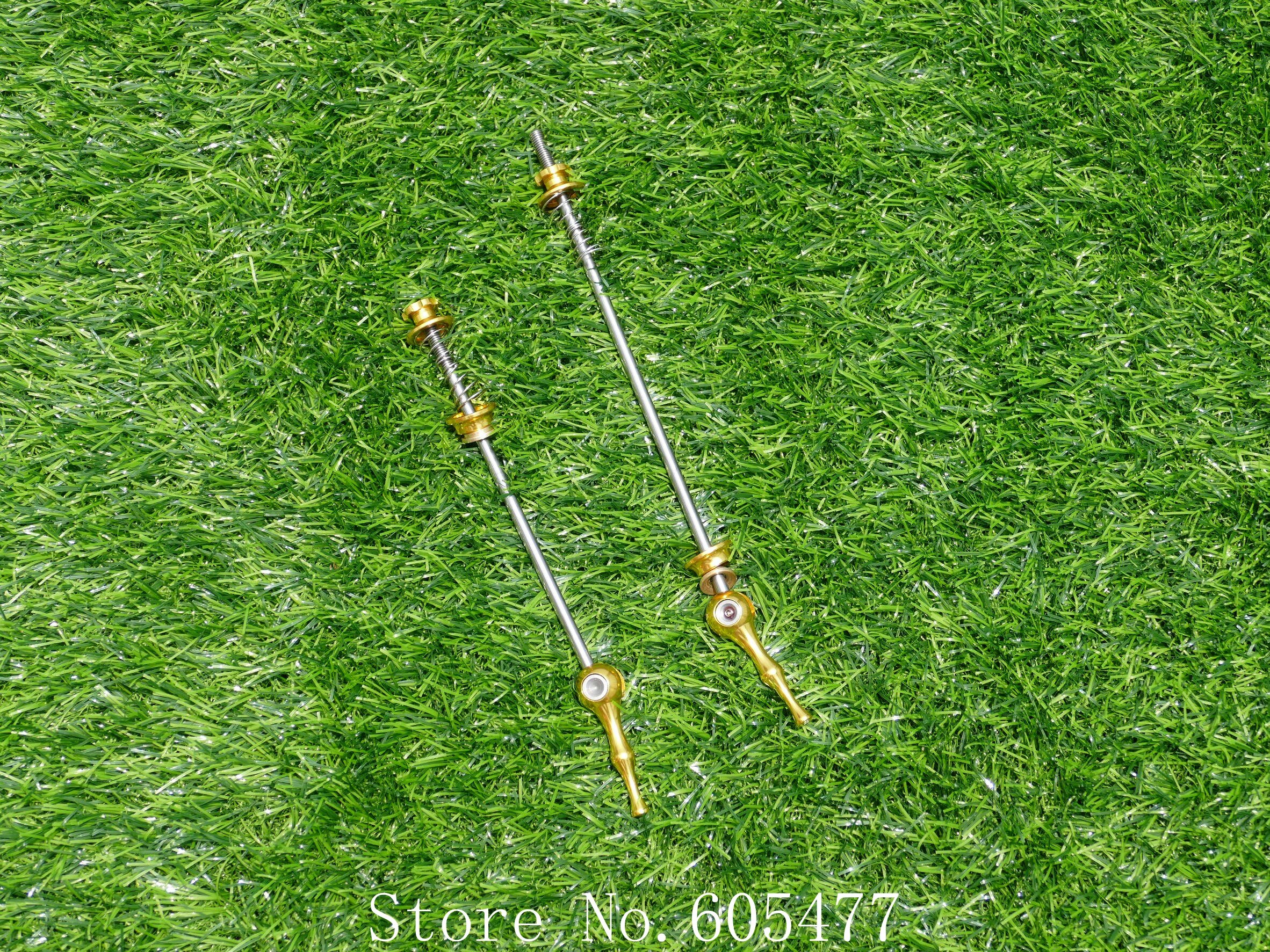 2019 1 paio di spiedini impostato di spiedini in titanio a sgancio rapido asse TI 50g coppia giallo a sgancio rapido più leggero da strada