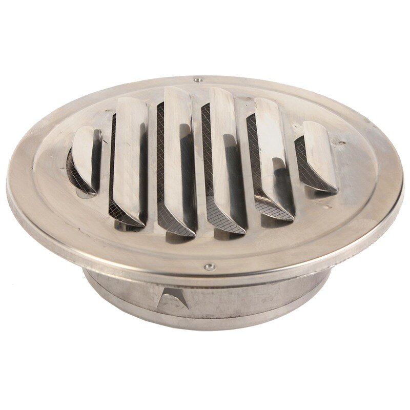 100mm Stainless Steel Round Circle Air Vent Grille Ducting Ventilation Cover