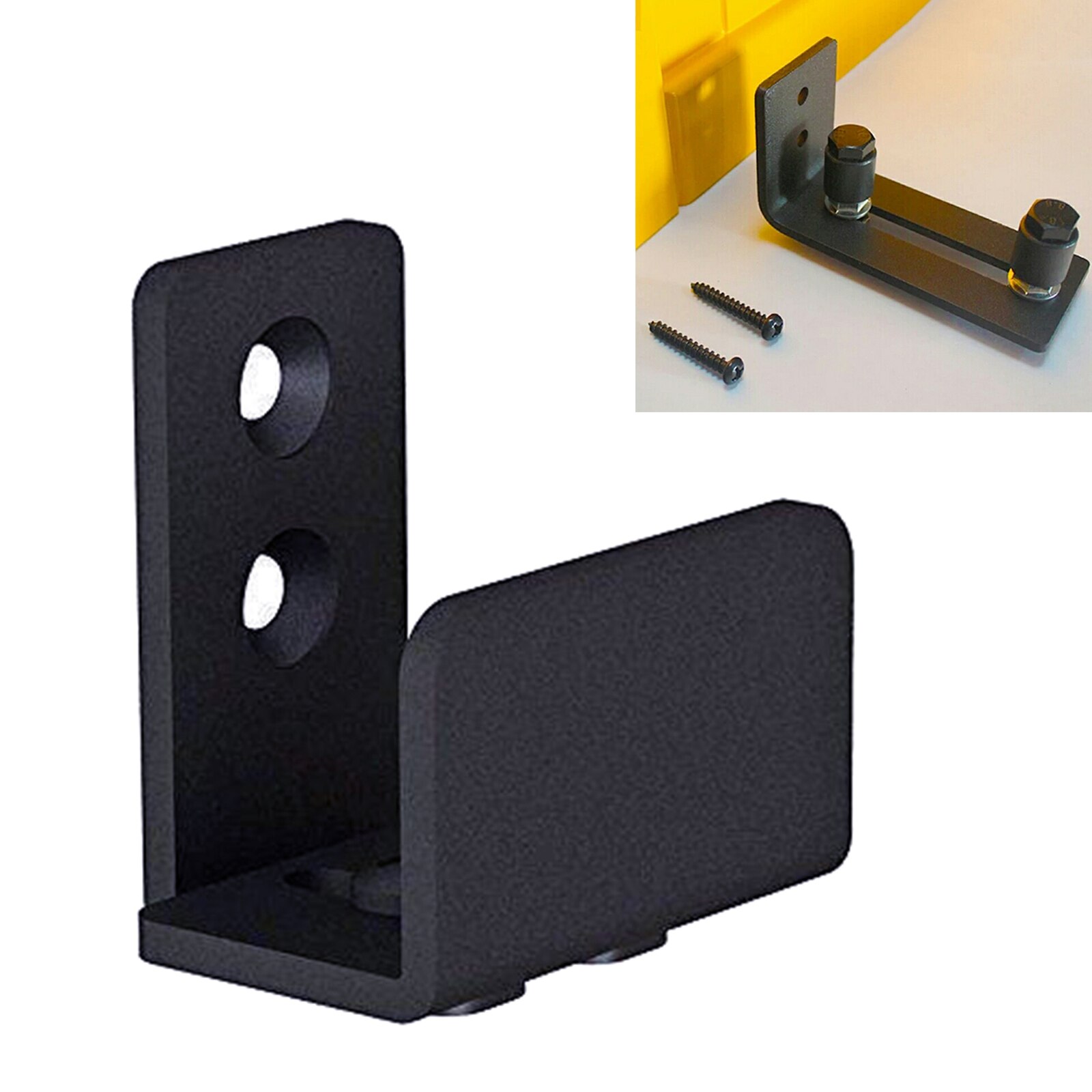 Sliding Barn Door Bottom Floor Guide U Shape Adjustable Wall Mount Door Hardware