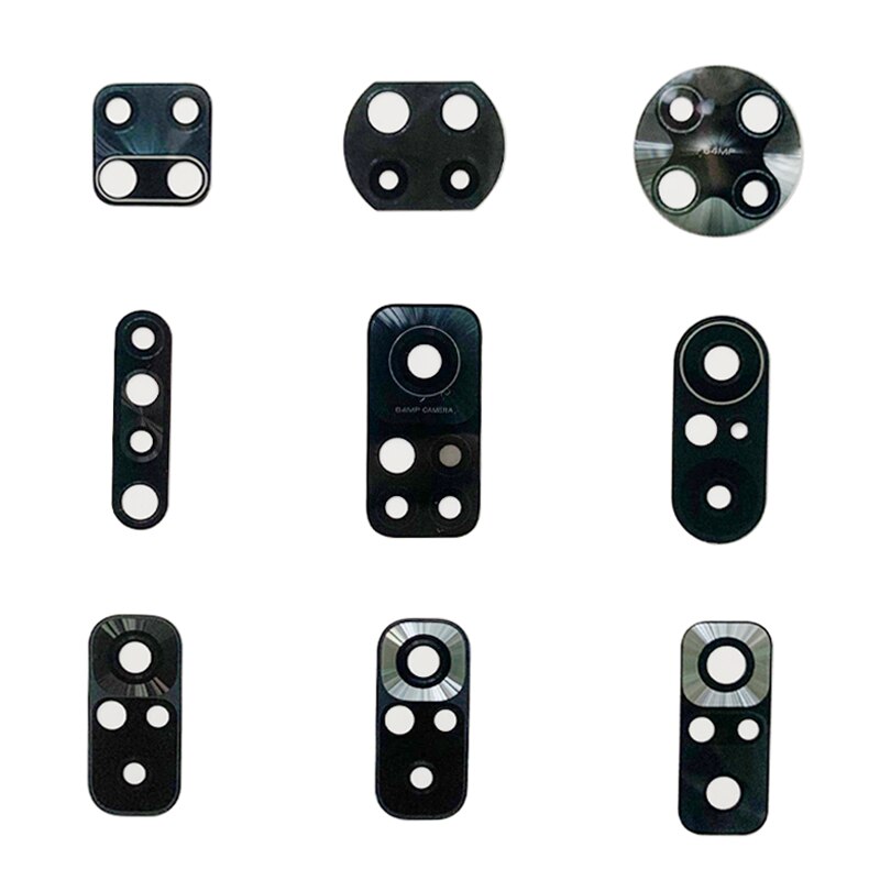 2Pcs Rear Back Camera Glass Lens For Redmi Note 9 K30 Pro K30S K40 Note 10 10S 10 Pro Camera Glass Lens Parts