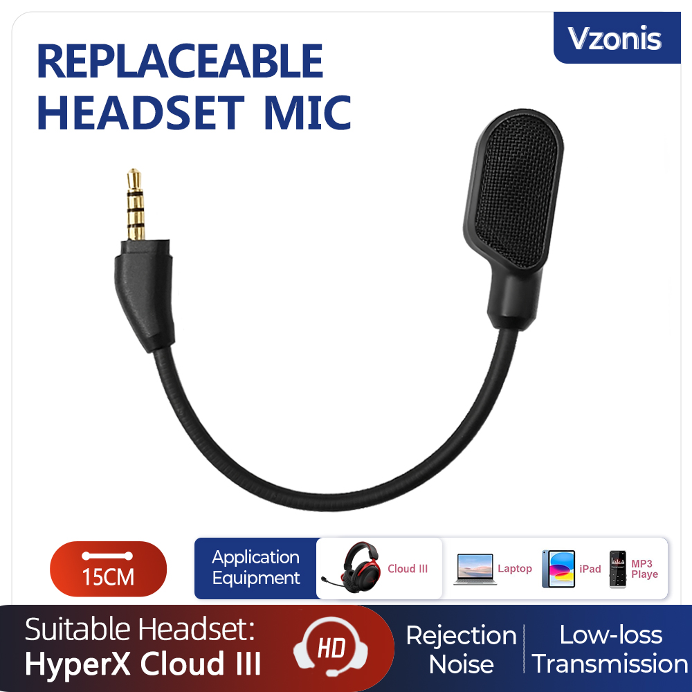 HyperX Cloud III Gaming Headset with Detachable 3.5mm Noise-Reduction Microphone And Indicator Light for E-Sports