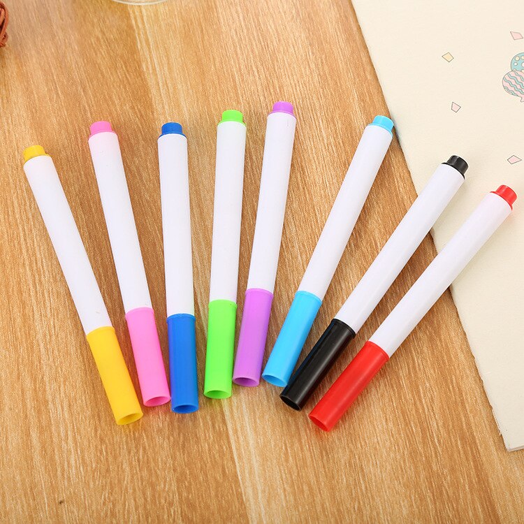 8 Kleuren Uitwisbare White Board Marker Pen Whiteboard Marker Krijt Glas Keramiek Kantoor School Art Marker Kleurrijke Inkt: Default Title