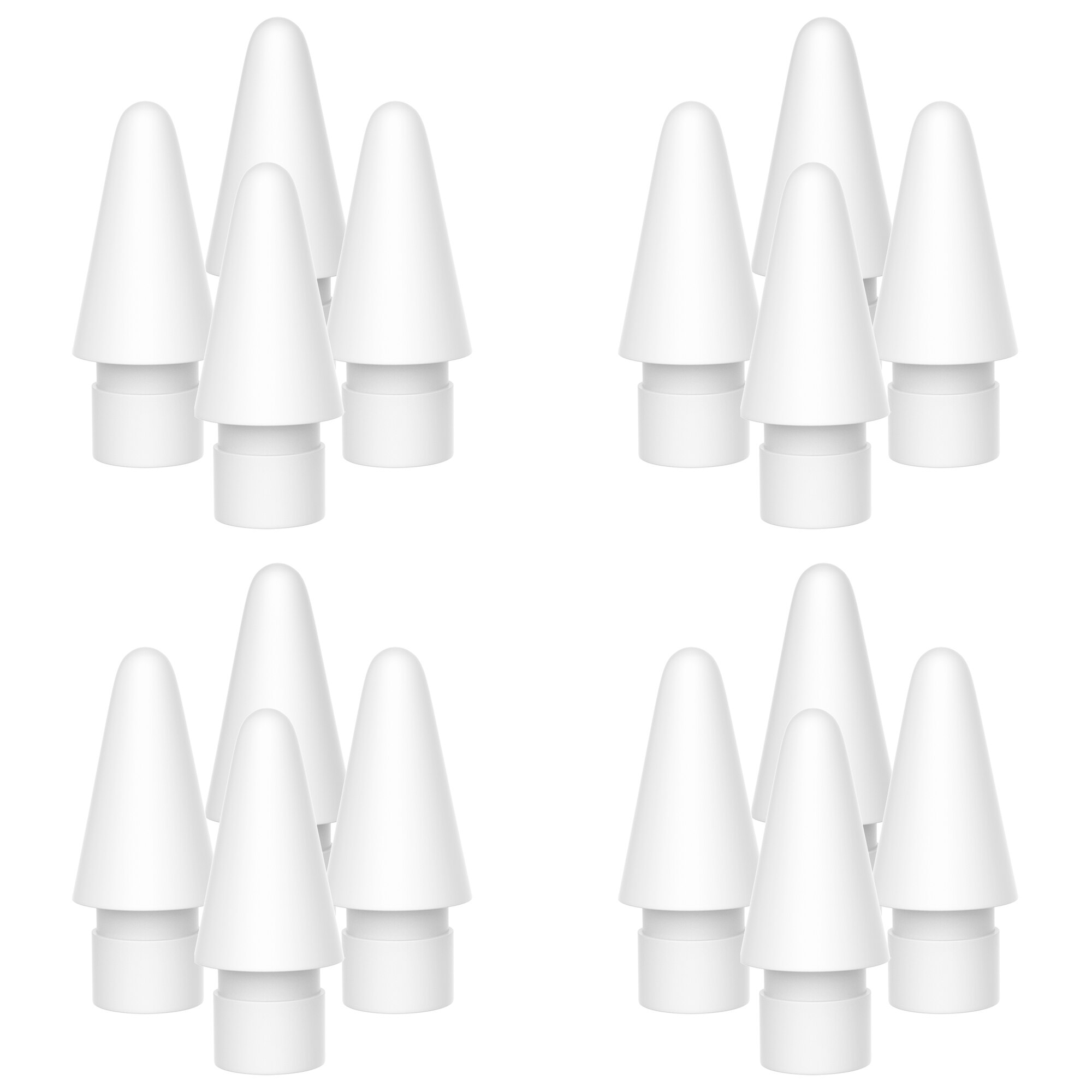 Vervanging Tips Compatibel Voor Apple Potlood 2 Gen Ipad Pro Potlood-Ipencil Nib Voor Ipad Potlood 1 St/potlood 2 Gen Wit 4 Pack: 16 Pcs