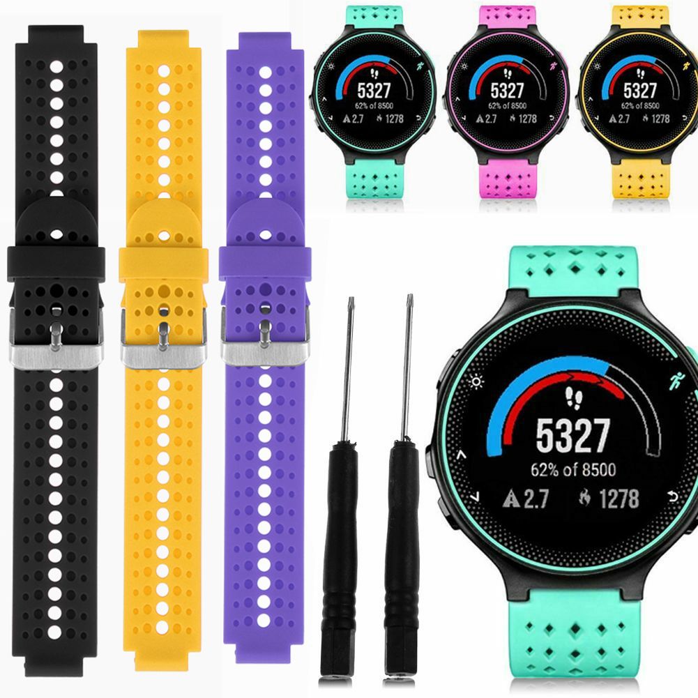 1Pc Silikon Uhr Band Für Garmin Vorläufer 235 220 230 620 630 735 Armbinde draussen Sport Armbinde Ersatz Armbinde