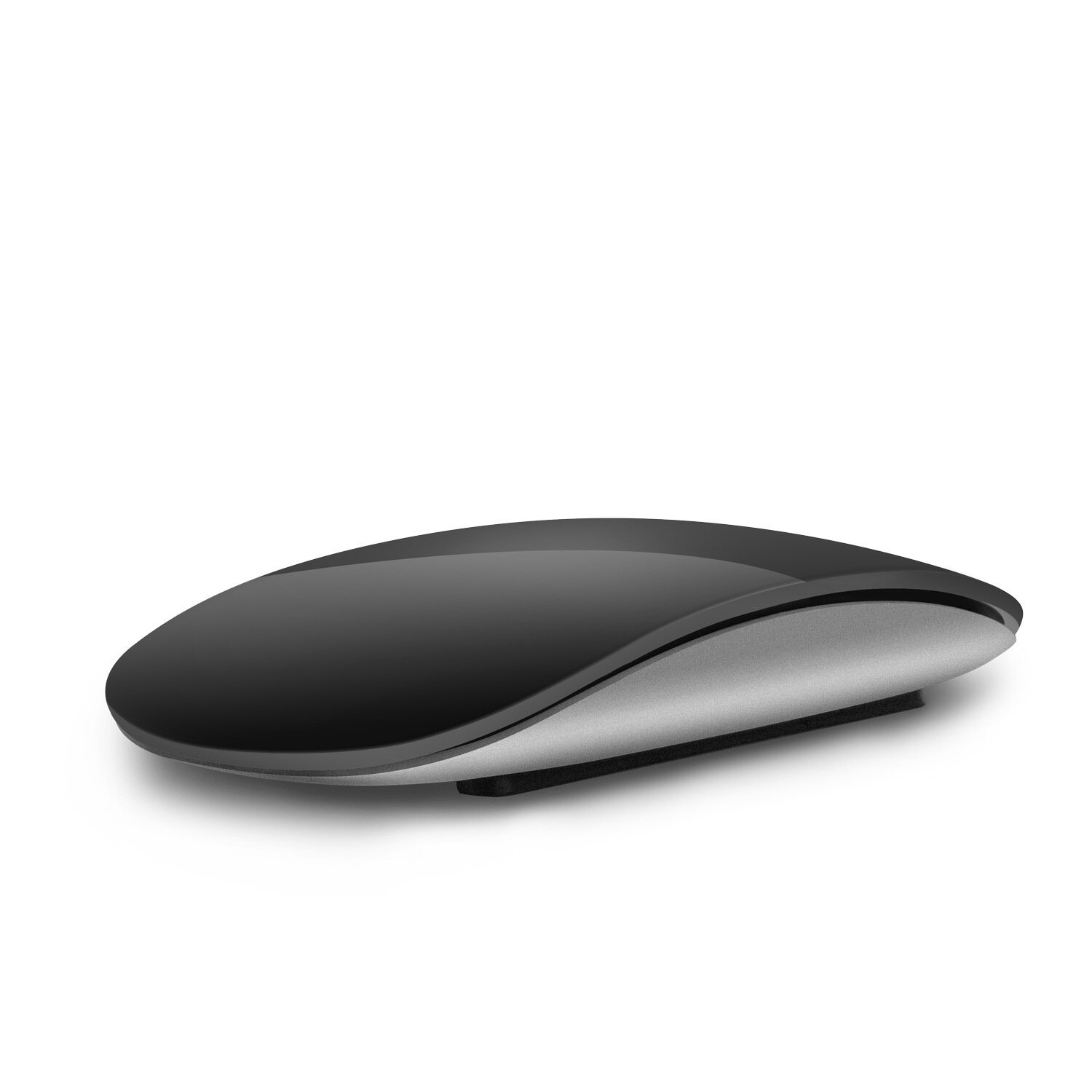 Bluetooth 4.0 Wireless Mouse Rechargeable Silent Multi Arc Touch Mice Ultra-thin Magic Mouse For Laptop Ipad Mac PC Macbook: 2.4G Battery black