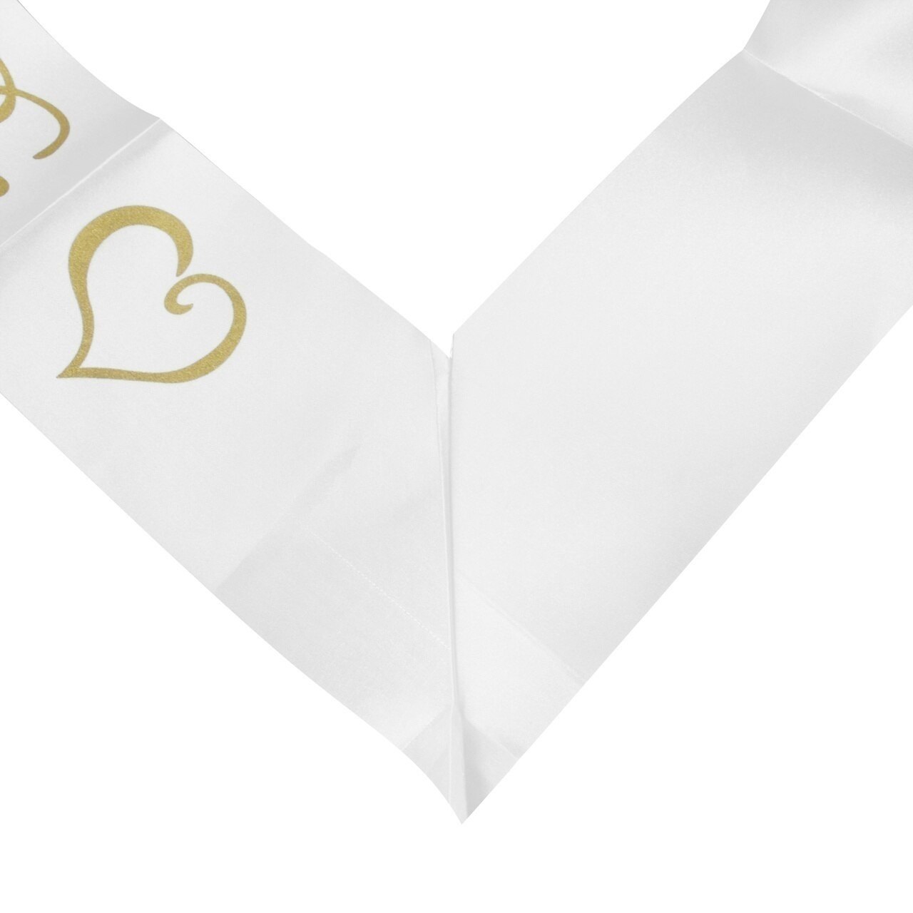 White & Gold Bride To Be Sash Girls Hen Bachelorette Night Bridal Shower Party