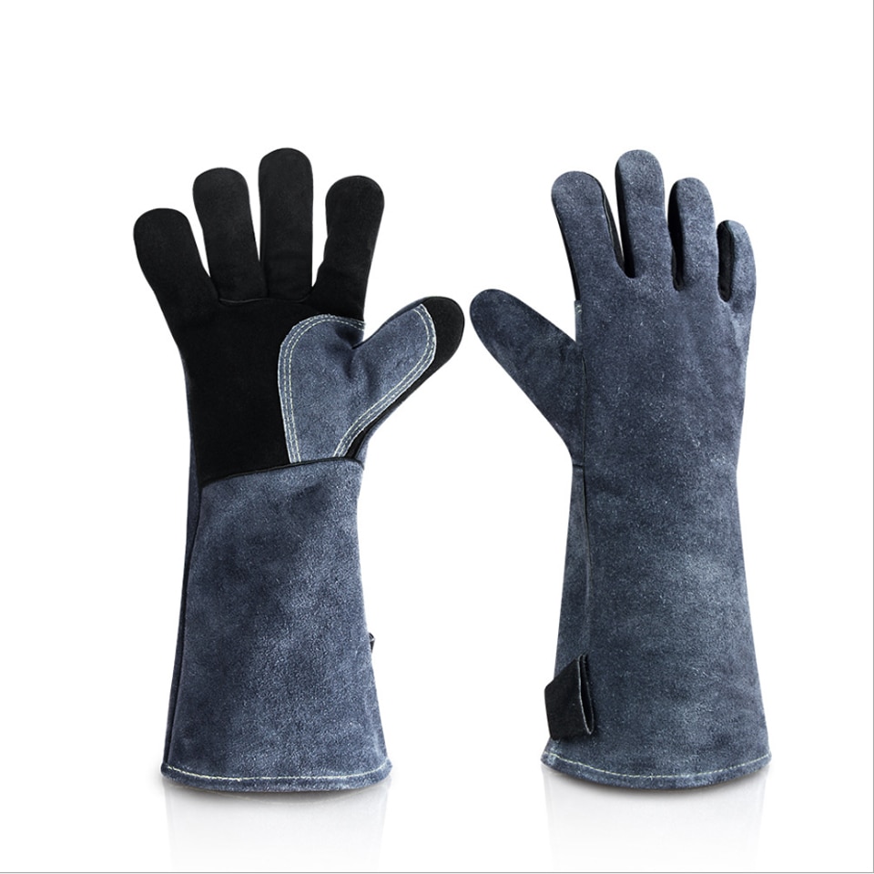 Grill handsker høj temperatur resistente aluminiumsfolie handsker mikrobølgeovn bagning varmeisolering pejs udendørs handsker