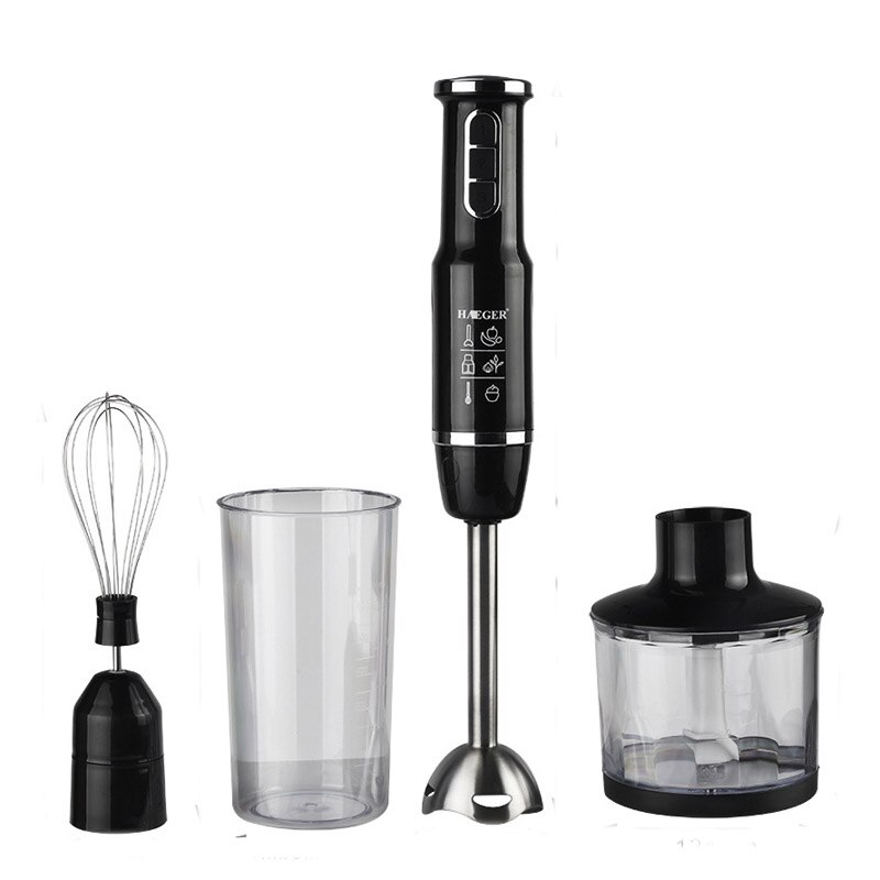 Proscenic mezclador de mano para palillo de la licuadora, mezclador portátil 4 en 1 de inmersión potente, para batidor de cocina, licuadora, batidor, licuadora, batidor para bebé
