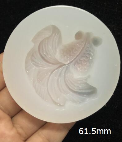 DIY Mini Goldfish Mold Transparent Silicone Mold for Resin Craft 3D Small Fish Decoration Making Tool Epoxy Resin Molds: big tail