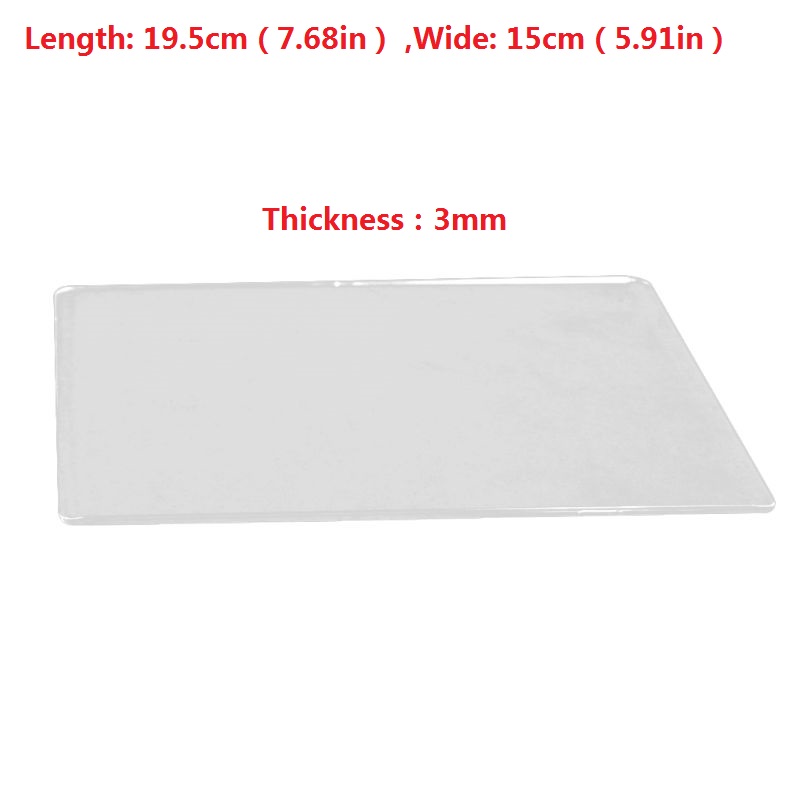 DIY Scrapbooking Die-Cut Machine Plate 3MM/5MM Die Cutting Embossing Machine Plate Replacement Pad: Thickness 3mm