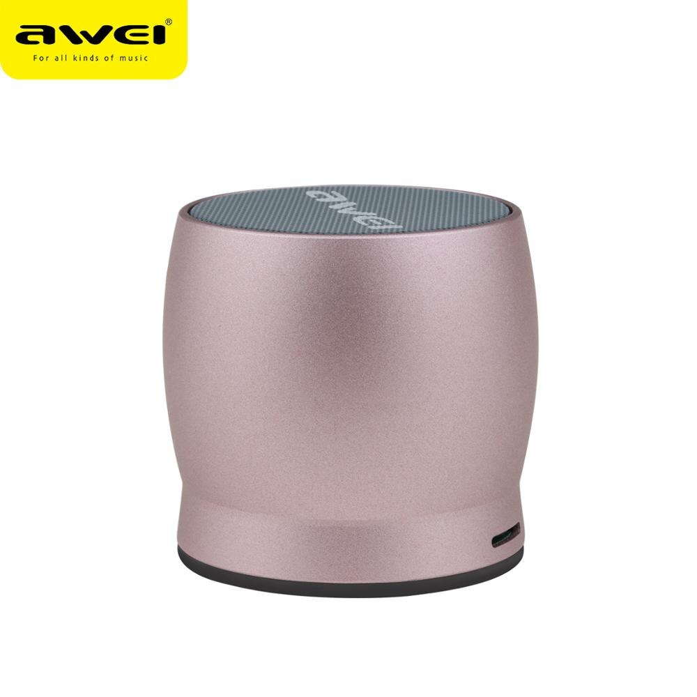 Y500 wireless mini speaker audio subwoofer card metal outdoor portable mobile phone Bluetooth: Pink