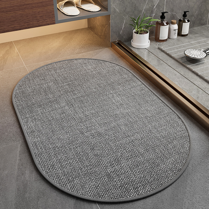 Antislip Badmatten voor Badkamer Rubberen Achterkant Gevlochten Absorberende Vloermat Wasbare Keuken Tapijten Fit Onder Deur Sneldrogend: Overigen / 400MMx600MM