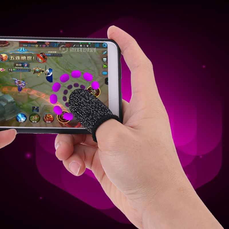 Gaming Fingerlinge - Schweißfeste Strickware - Touchscreen Kompatibel - für Mobile Games